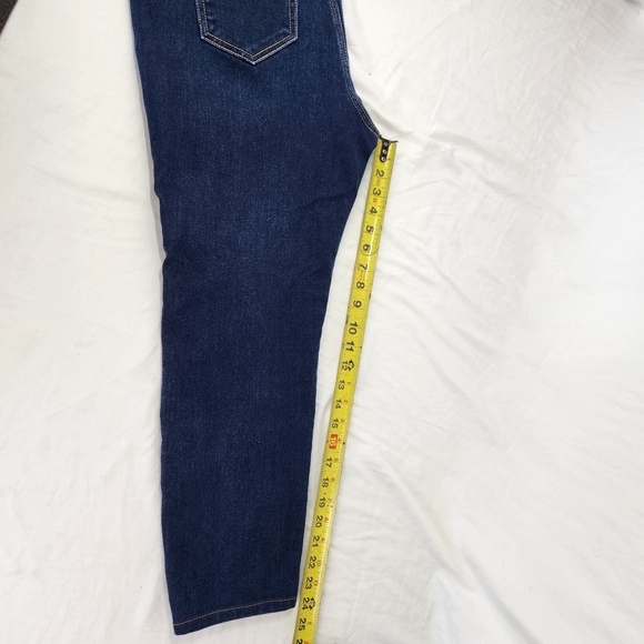 Michael Kors Selma Skinny Blue Jeans with Gold Accents Size 10 - Picture 10 of 11